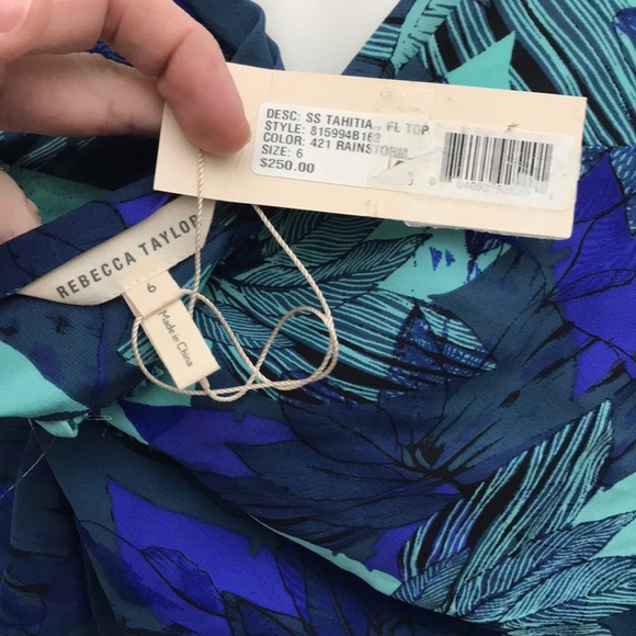 Rebecca Taylor Silk Tahitian floral top - Picture 8 of 10